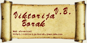 Viktorija Borak vizit kartica